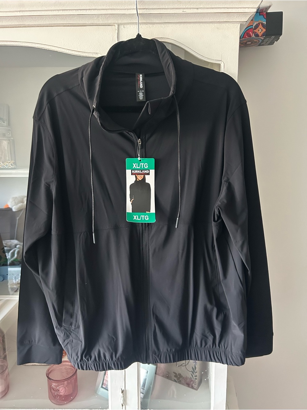 Kirkland Signature Black Full-Zip Hooded Jacket